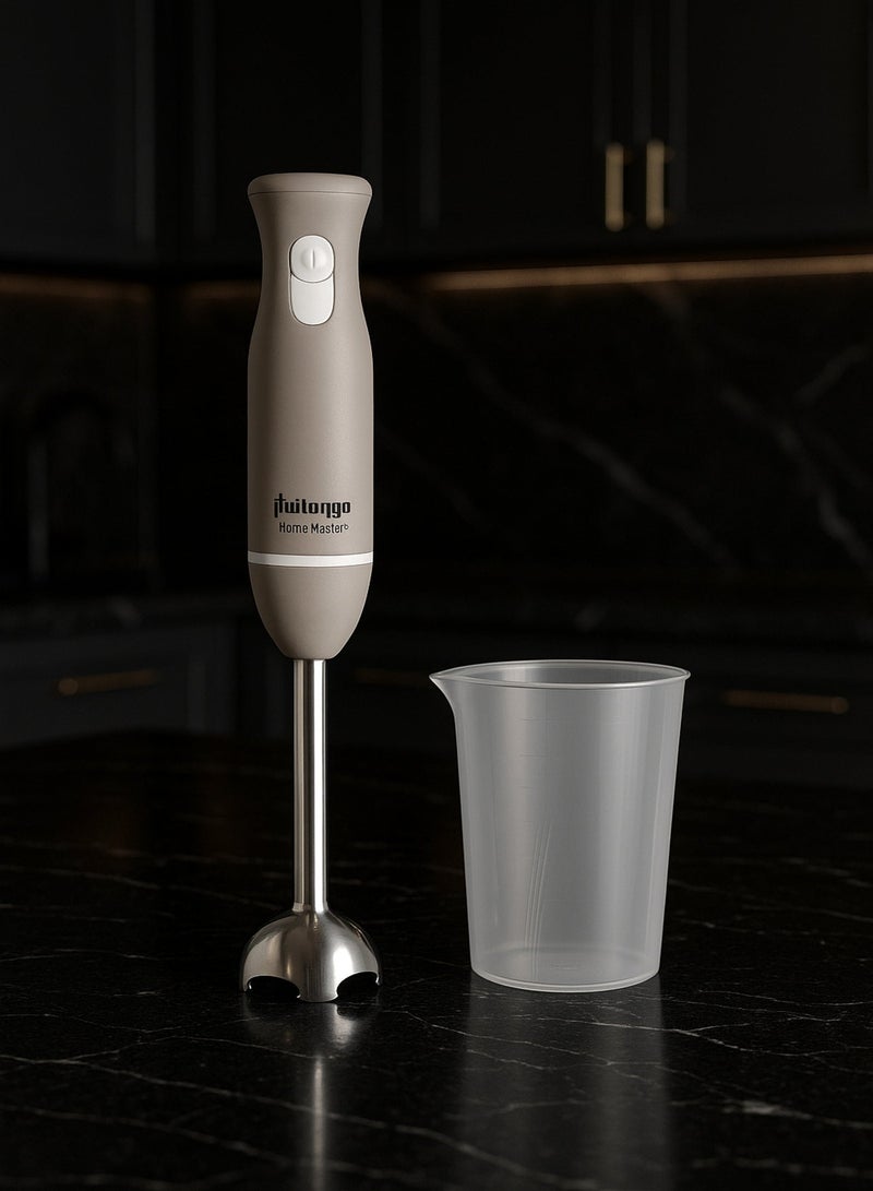 Home Master HM-273 Electric Hand Blender – Two Speed Settings for Mixing Control, Strong Stainless Steel Blade, with Measuring Cup for Easily Preparing Juices, Soups, and Sauces - Image 1