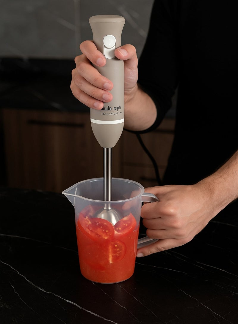 Home Master HM-273 Electric Hand Blender – Two Speed Settings for Mixing Control, Strong Stainless Steel Blade, with Measuring Cup for Easily Preparing Juices, Soups, and Sauces - Image 3