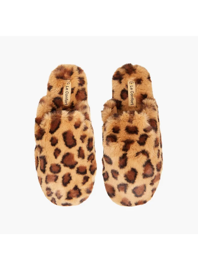 لو كونفورت Women Animal Print Bedroom Mules