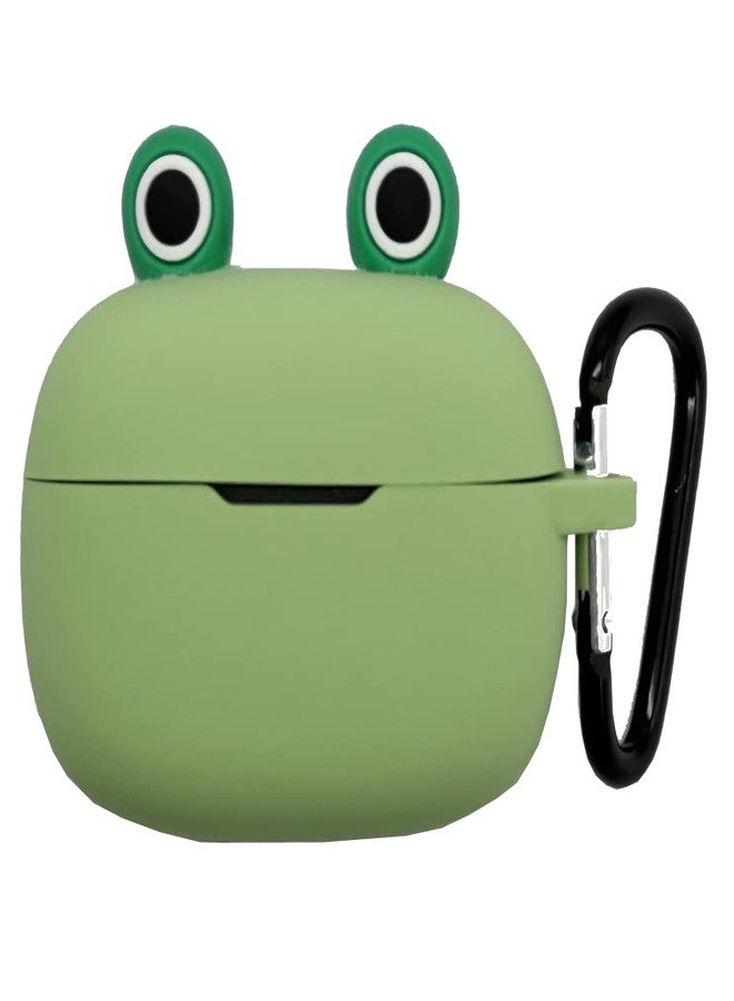 Seadream Cartoon Kawaii Case for JBL Vibe 200TWS Wave 200TWS Earbuds, Seadream Portable Cute 3D Animal Frog Eye Cartoon Scratch Shock Resitant Protective Cover with Carabiner (Frog Eye) - Image 1