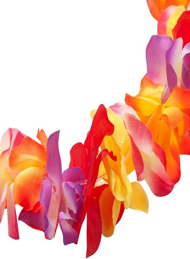 PartyToko 06pcs Hawaiian Garland Set for Hawaiian Party Decorations 06pcs Multicolor Artificial Flowers - Image 2