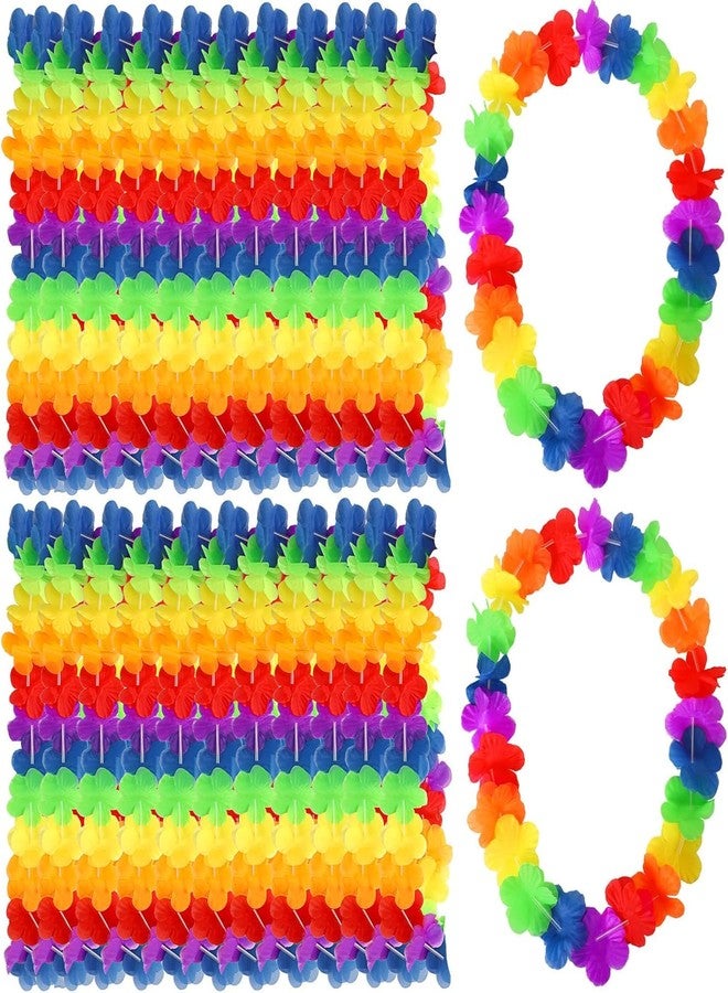 PartyToko 06pcs Hawaiian Garland Set for Hawaiian Party Decorations 06pcs Multicolor Artificial Flowers - Image 1