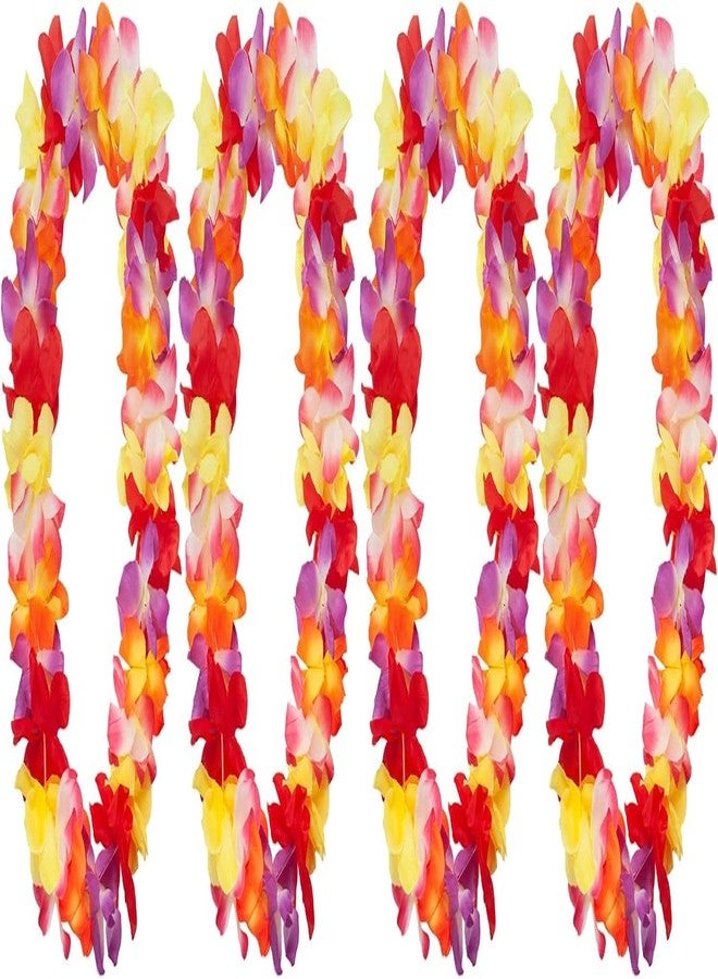PartyToko 06pcs Hawaiian Garland Set for Hawaiian Party Decorations 06pcs Multicolor Artificial Flowers - Image 3
