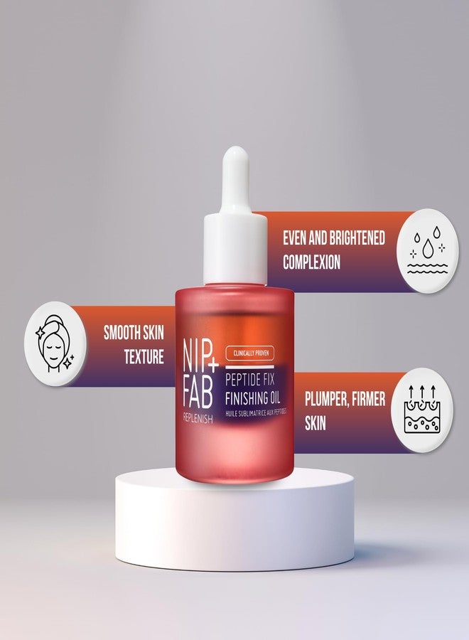 Nip+Fab Peptide Fix Finishing Oil 2%, 1.01 fl oz, Perfect Finish for All Skincare Routines, Support the Skin Barrier, Brighter Smoother Skin Lightweight Bi-Phase Anti-Wrinkle Formula - Image 5
