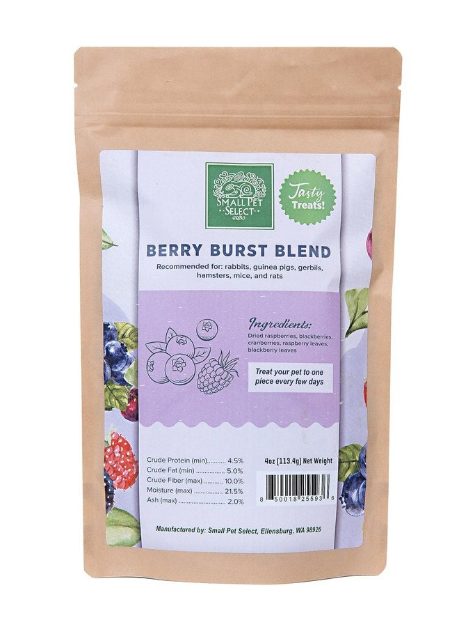 Small Pet Select - Berry Burst Blend, a Natural Treat for Rabbits, Guinea Pigs, Gerbils, Hamsters, Mice, and Rats, 4oz - Image 3