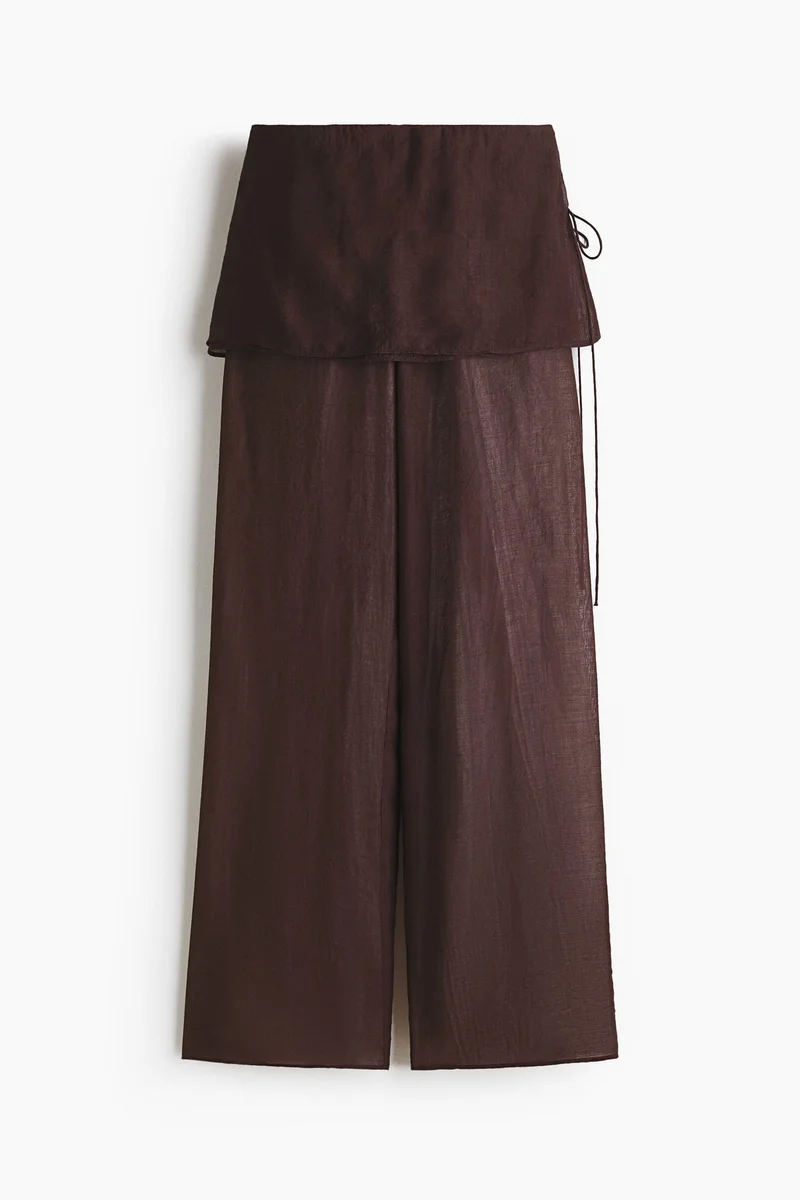 H&M Skirt-layered trousers