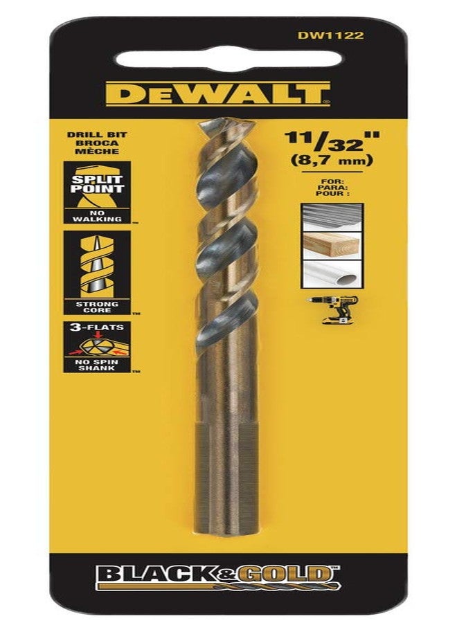 DEWALT DW1122 11/32" Oxide Drill Bit,, Black - Image 2