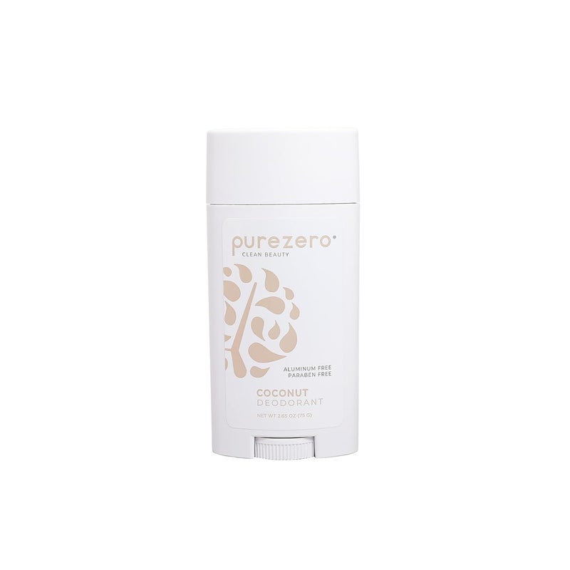 Purezero Coconut Deodorant – Aluminum-Free, 24-Hour Odor Protection & Hydrating Coconut Formula