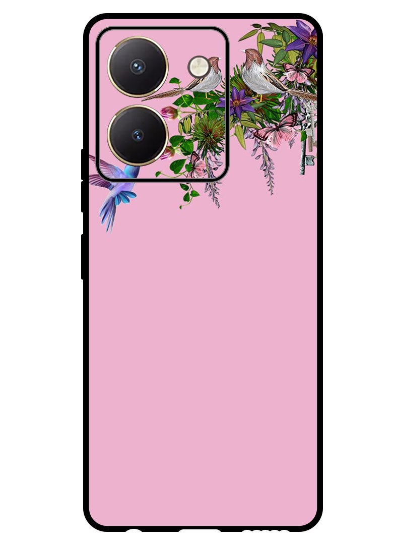 Theodor Protective Case Anti Scratch Shock Proof Bumper Cover For Vivo Y27s Birds - Image 1