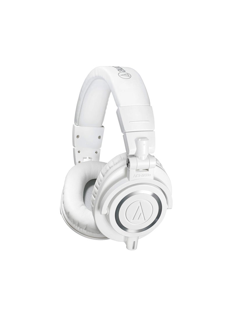 audio-technica Audio-Technica ATH-M50xWH Professional Studio Monitor Headphones, White  - Image 1