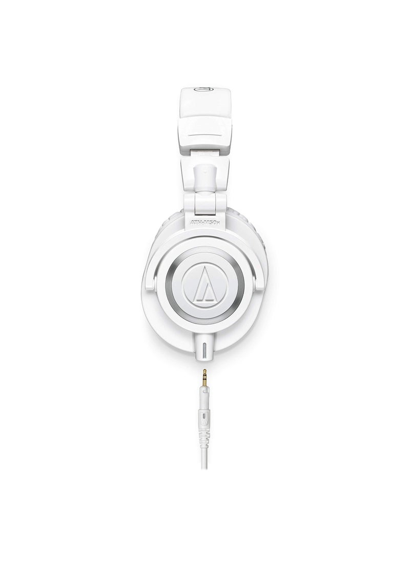 audio-technica Audio-Technica ATH-M50xWH Professional Studio Monitor Headphones, White  - Image 2