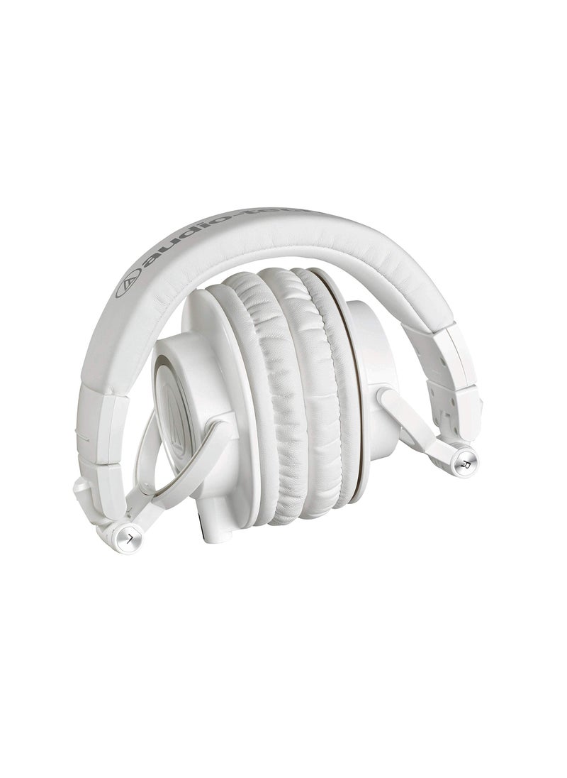 audio-technica Audio-Technica ATH-M50xWH Professional Studio Monitor Headphones, White  - Image 3