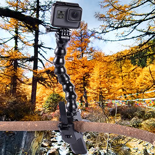 Suptig Jaws Flex Clamp Mount Gooseneck Mount for GoPro Hero 13 Hero 12 Hero 11 Hero 10 Hero 9 Hero 8 Hero 7 Hero 6 Hero 5 Hero 4 Session Hero 3+ Hero 3 Akaso EK7000 DJI osmo Arlo Action Camera. - Image 4