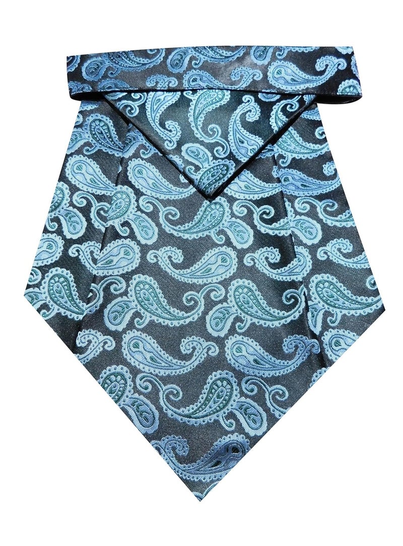Riyasat -Cravat Ties for Men Paisley Cravat for Men Wedding Jacquard Woven Men,s Cravat Tie With Pocket Square - Image 1