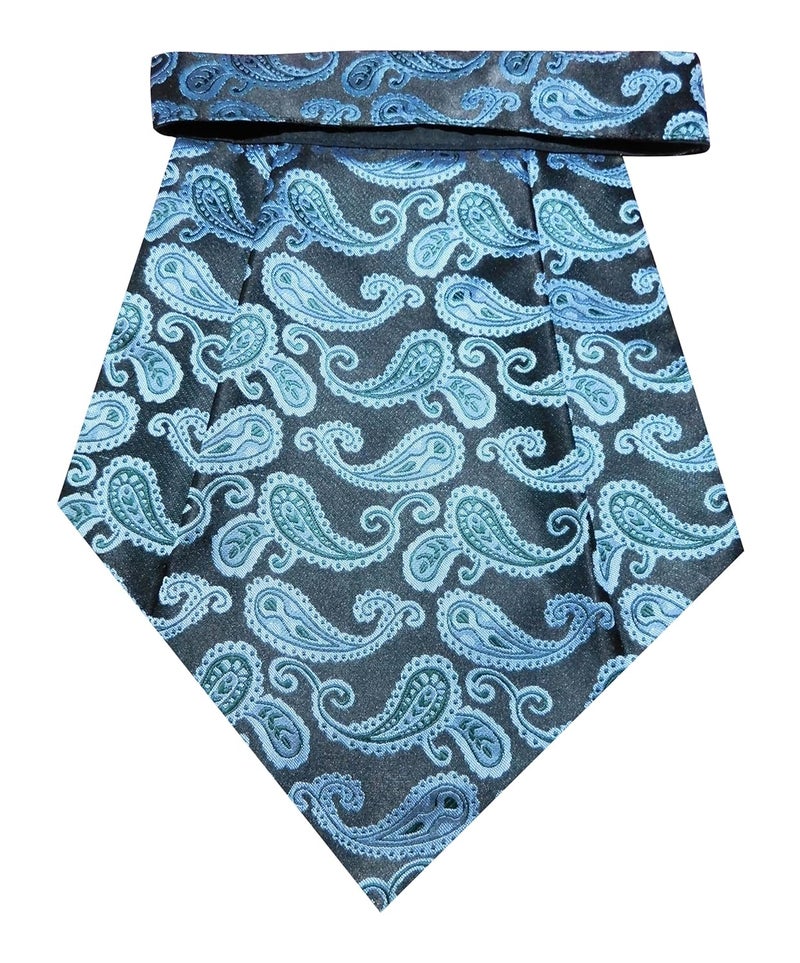 Riyasat -Cravat Ties for Men Paisley Cravat for Men Wedding Jacquard Woven Men,s Cravat Tie With Pocket Square - Image 2