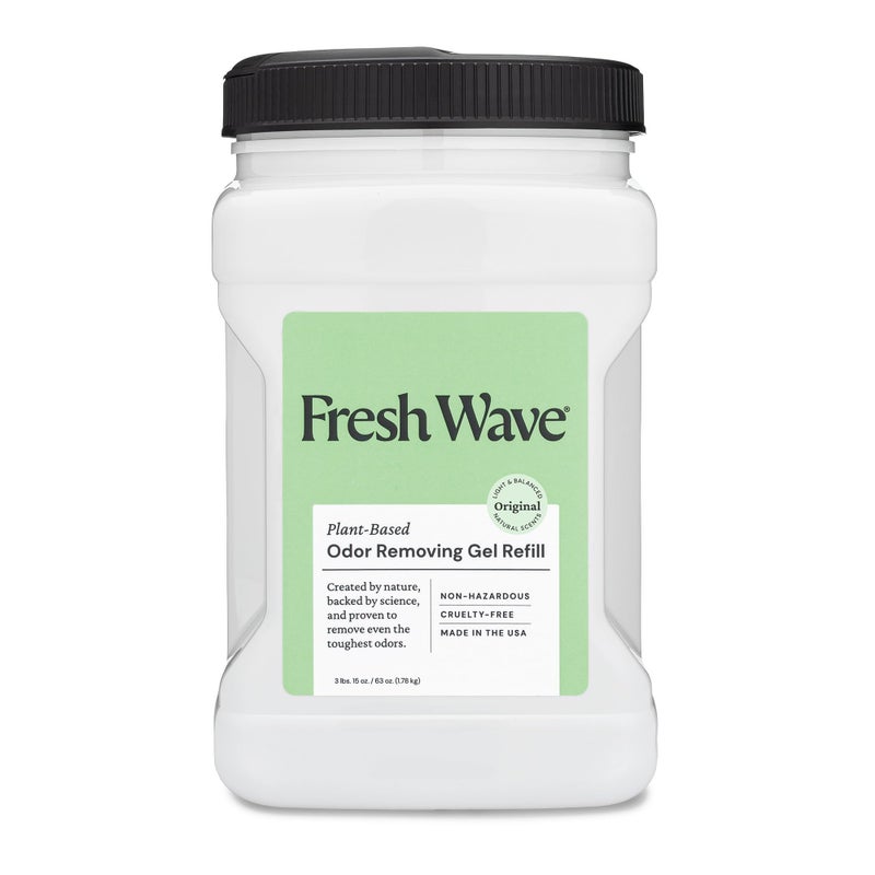 Fresh Wave Original Scent Odor Removing Gel Refill, 63 oz. | Safer Odor Absorbers for Home, Cooking, Trash, & Pets Areas | Natural Plant-Based Odor Eliminator - Image 1