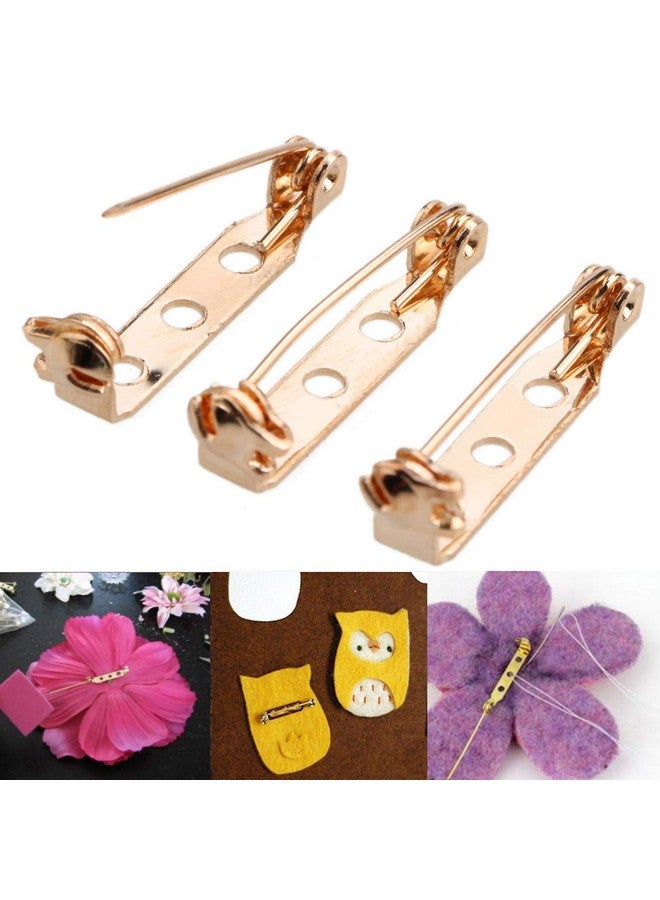 STARVAST 200 Pcs Gold Tone Brooch Pin Backs Clasp 1 Inch Bar Pins Findings 3 Holes Safety Pins For Badge Insignia Citation Bars Making Corsage Name Tags Toy Pins And Jewelry Making By Starvast - Image 4