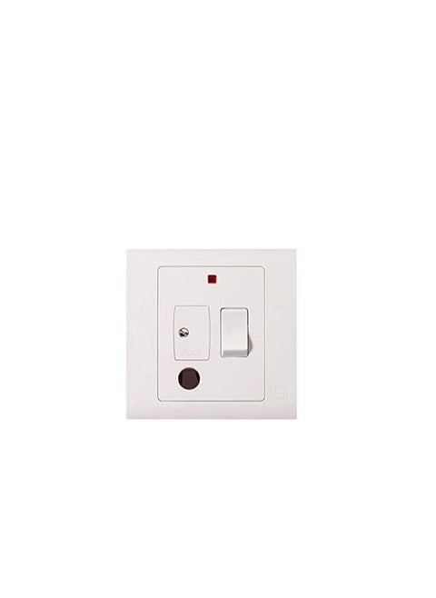RACO MK Essentials 1G 13A Switched Fused Connection Unit with NEON & Flex