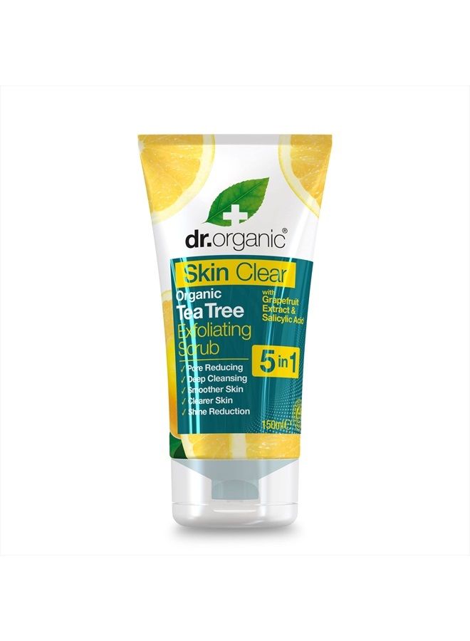 dr.organic Dr Organic SkinClear Exfoliating Face Scrub 150ml - Image 1