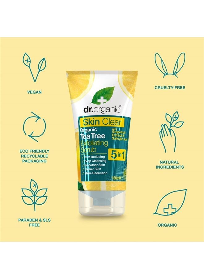 dr.organic Dr Organic SkinClear Exfoliating Face Scrub 150ml - Image 2