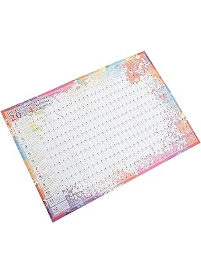 2024 Monthly Wall Calendar Planner Vintage American Style Multipurpose Schedule for Home Office - Image 1