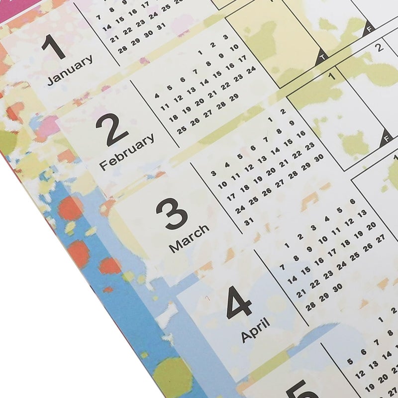 2024 Monthly Wall Calendar Planner Vintage American Style Multipurpose Schedule for Home Office - Image 5