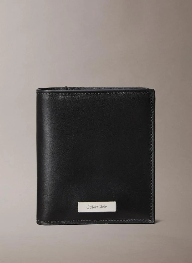 CALVIN KLEIN PLAQUE Bifold wallet