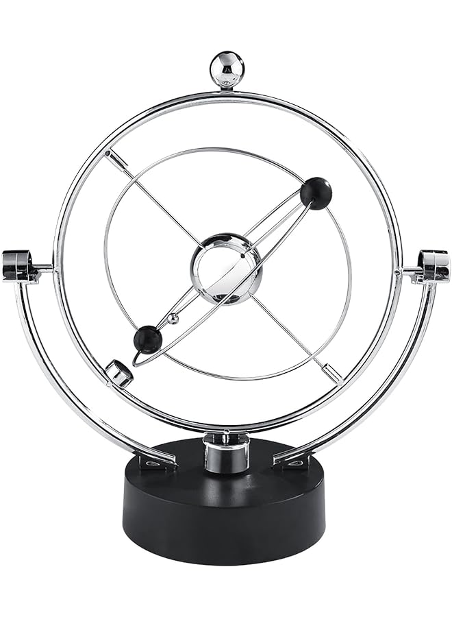 إيروريكس مجموعة كواكب النظام الشمسي، فن حركي، كويكب، حركة دائمة إلكترونية، كرات توازن، زينة مكتب، ديكور منزلي، هدية - Image 1