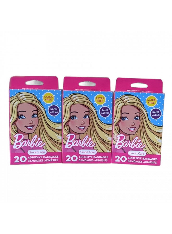 Smart Care Barbie Themed Sterile Adhesive Kids Bandages - Three Pack, Multi - Image 2