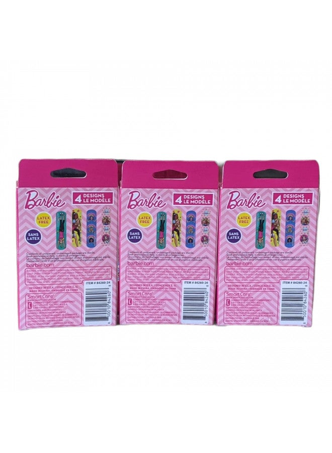 Smart Care Barbie Themed Sterile Adhesive Kids Bandages - Three Pack, Multi - Image 3