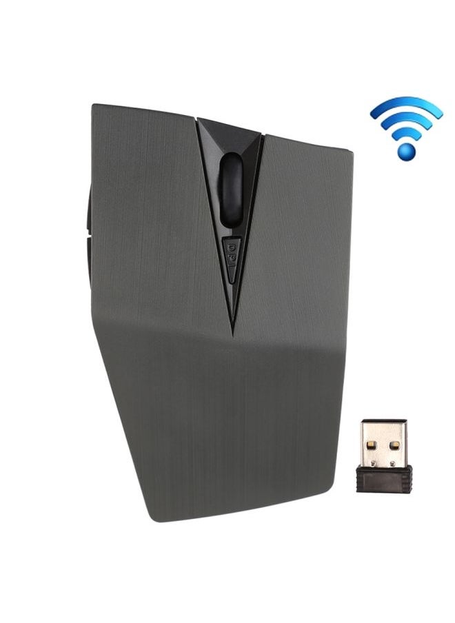 BURAQ 2.4GHz USB Receiver Adjustable 1200 DPI Wireless Optical Mouse for Computer PC Laptop (Grey)  - Image 1