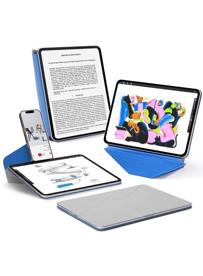 MOFT Dynamic Folio Case for iPad Pro 11 inch(2nd/3rd/4th Generation, 2020/2021/ 2022), Silm Magnetic Stand Case with 20+ Viewing Angles, Auto Wake/Sleep, Cement x Sapphire - Image 1
