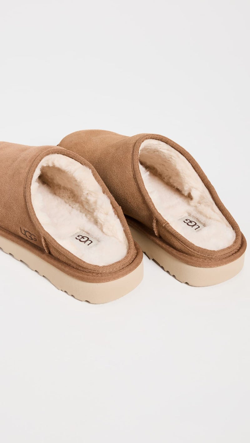 UGG Men's Classic Slip-On Slipper, Chestnut, 8 - Image 4