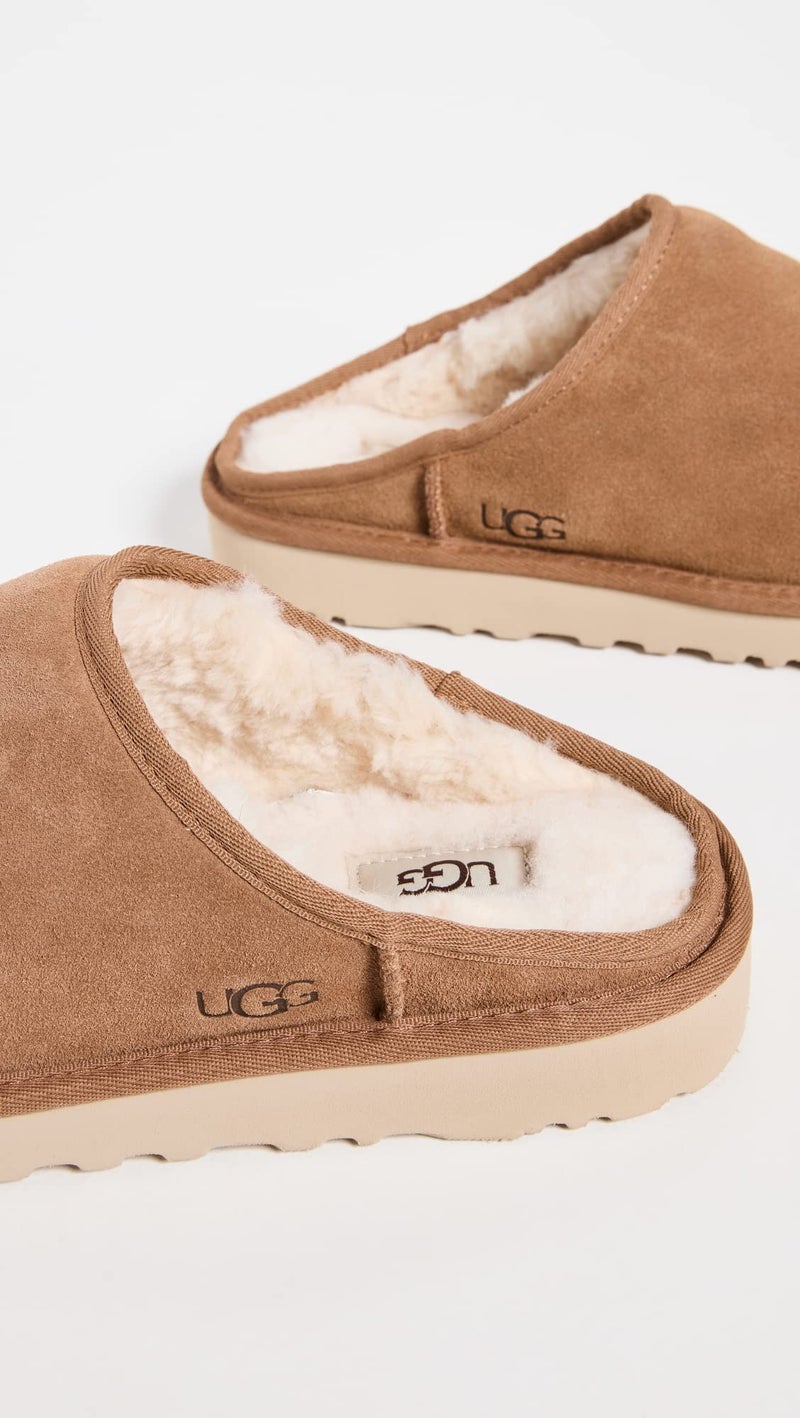 UGG Men's Classic Slip-On Slipper, Chestnut, 8 - Image 3