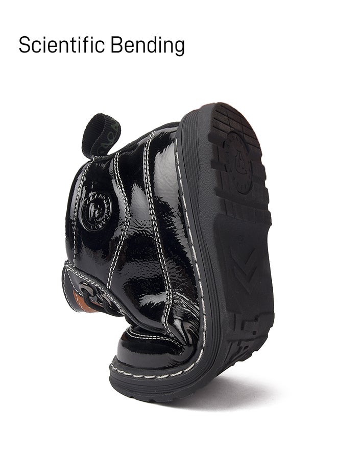 تارانيس حذاء تارانيس للأطفال حتى الكاحل - أسود عاكس - برباط قابل للتعديل وحلقة سحب - Image 3