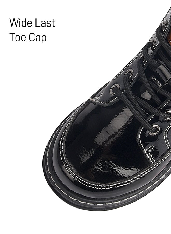 تارانيس حذاء تارانيس للأطفال حتى الكاحل - أسود عاكس - برباط قابل للتعديل وحلقة سحب - Image 2