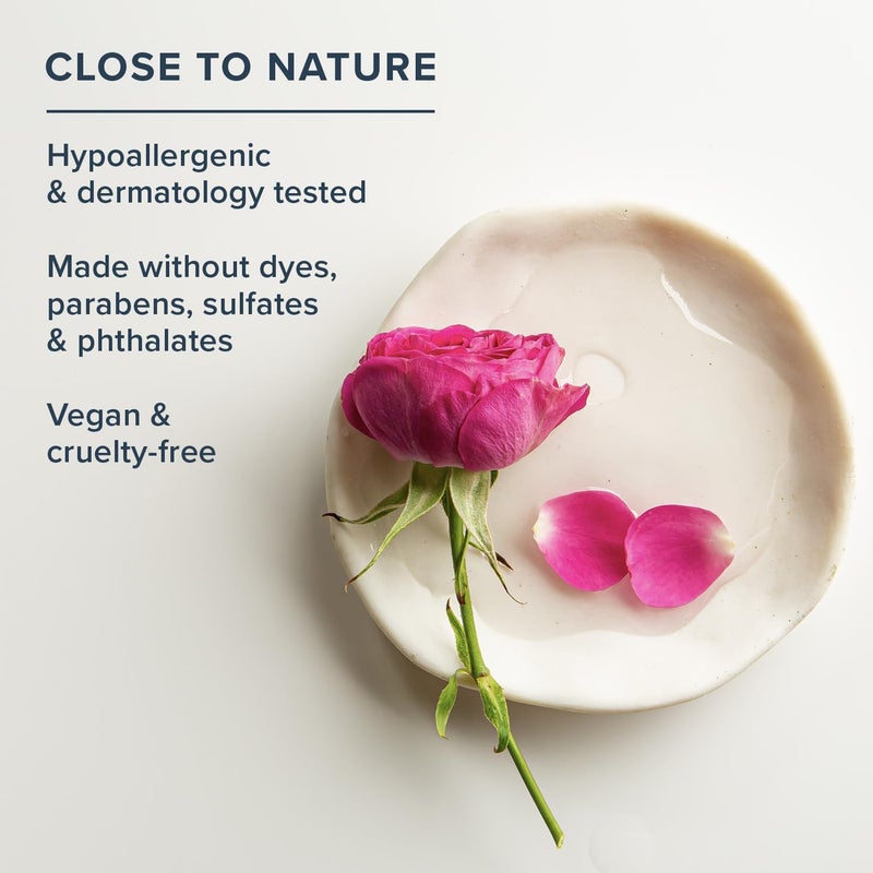 HERITAGE STORE Rosewater Facial Cleanser - Milk Face Wash Purifies and Nourishes w/Squalane, Rose Complex, Dry Skin to Combination Skin Care, Hypoallergenic, pH Balanced, Vegan, 60-Day Guarantee, 4oz - Image 4