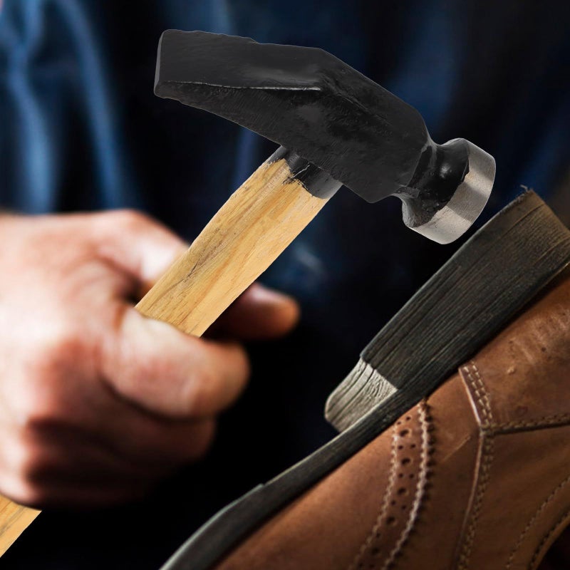 Wooden Handle Anti Slip Grip Shoe Making Hammer For Shoe Repair Crafting And Sole Maintenance - Image 2