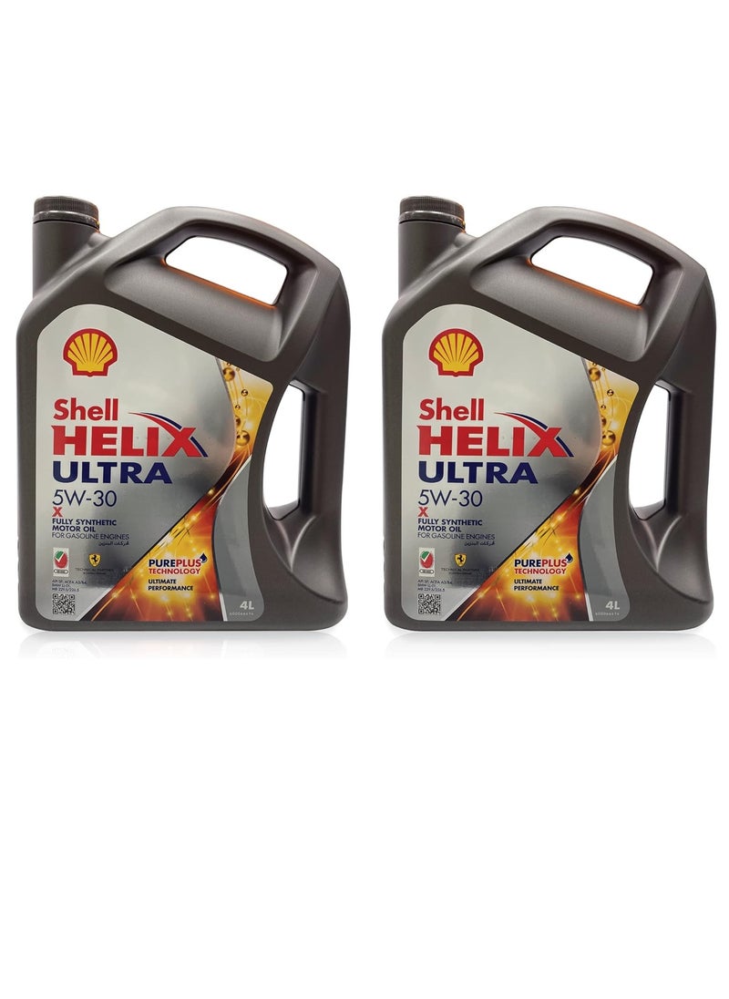شل زيت محرك Helix Ultra 5W30 الاصطناعي بالكامل 4 لتر 2 جالون  - Image 1