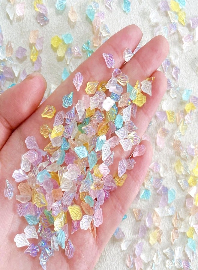 UCCASA 50Pcs Ocean Series Nail Charms 3D Resin Nail Art Supplies for Acrylic Nails Colorful Aurora Conch Nail Gems and Charms Kawaii Nail Charms Summer Nail Jewelry for Women DIY Nail Art Decoration - Image 1