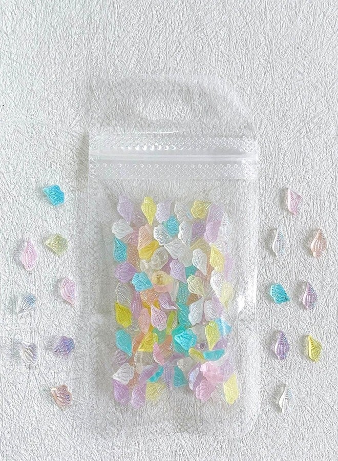 UCCASA 50Pcs Ocean Series Nail Charms 3D Resin Nail Art Supplies for Acrylic Nails Colorful Aurora Conch Nail Gems and Charms Kawaii Nail Charms Summer Nail Jewelry for Women DIY Nail Art Decoration - Image 5