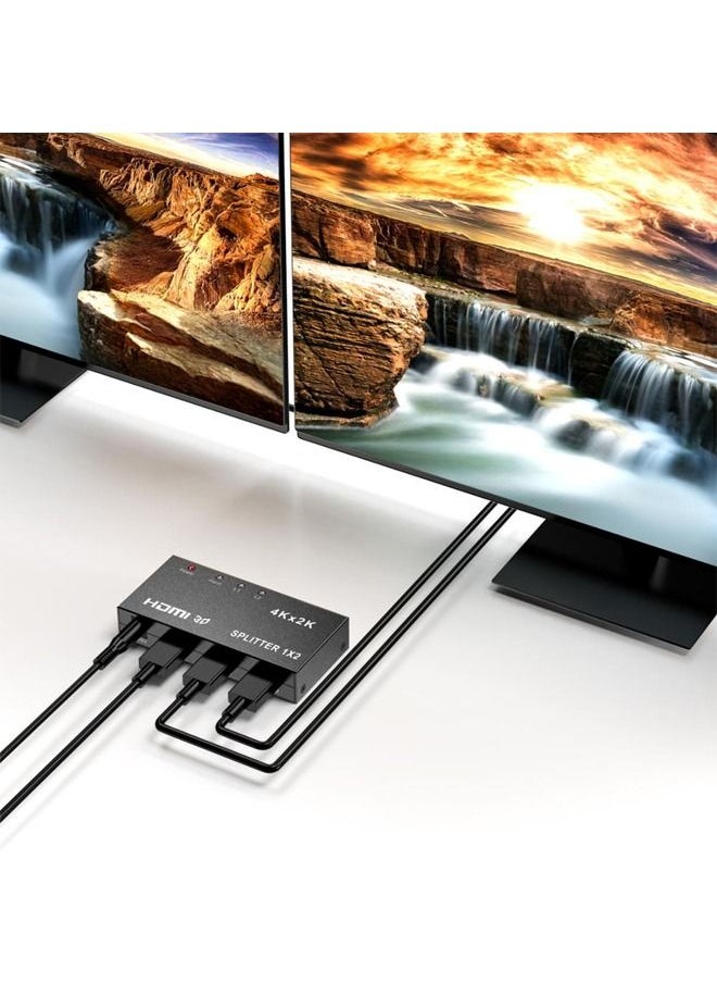 موزع HDMI 1x2، محول تلقائي لمنفذ HDMI، يدعم 3D Full HD 1080P للكمبيوتر الشخصي HDTV DVD HDPS3