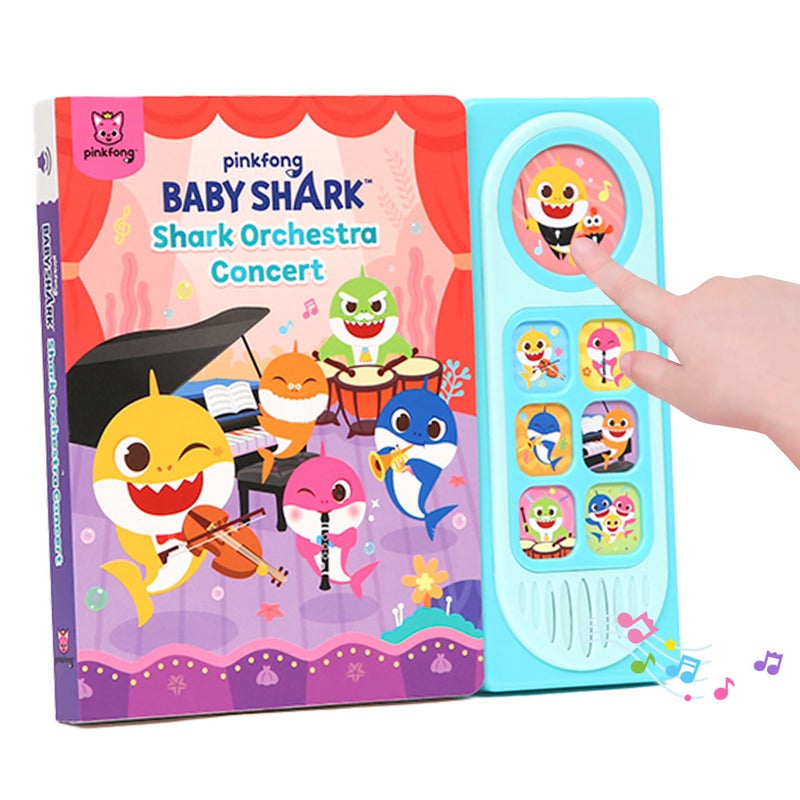 Pinkfong Baby Shark Family Orchestra Concert Sound Book l Baby Shark Toys | Learning & Education Toys | Interactive Books for Infant & Toddlers & in 1-3 | Gifts for Boys & Girls - Image 1