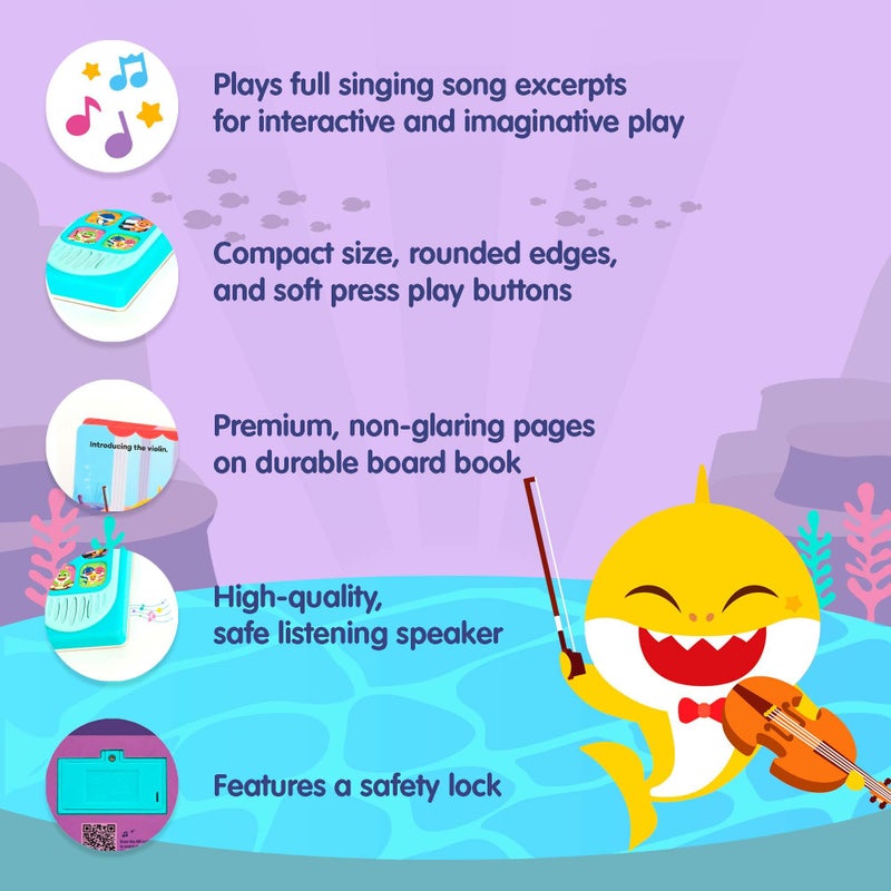 Pinkfong Baby Shark Family Orchestra Concert Sound Book l Baby Shark Toys | Learning & Education Toys | Interactive Books for Infant & Toddlers & in 1-3 | Gifts for Boys & Girls - Image 3