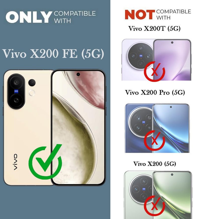 Jkobi غطاء خلفي Jkobi لهاتف Vivo X200 FE (سيليكون سائل | قبضة جانبية | حماية الكاميرا) - Image 4