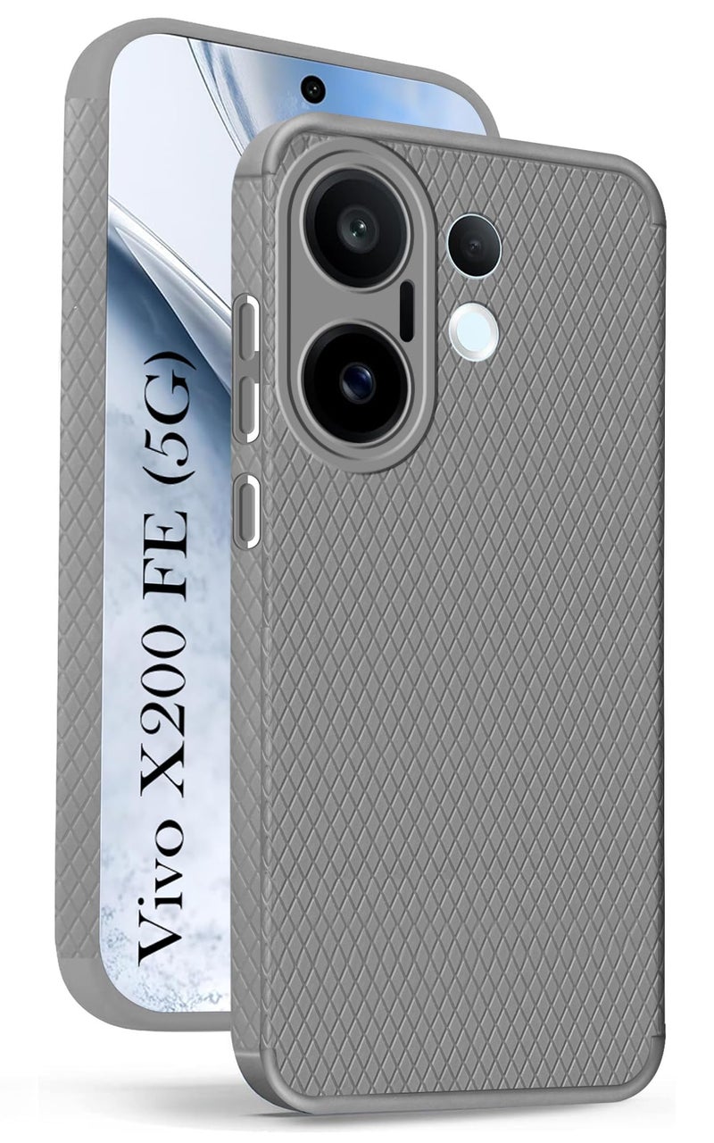 Jkobi غطاء خلفي Jkobi لهاتف Vivo X200 FE (سيليكون سائل | قبضة جانبية | حماية الكاميرا) - Image 1