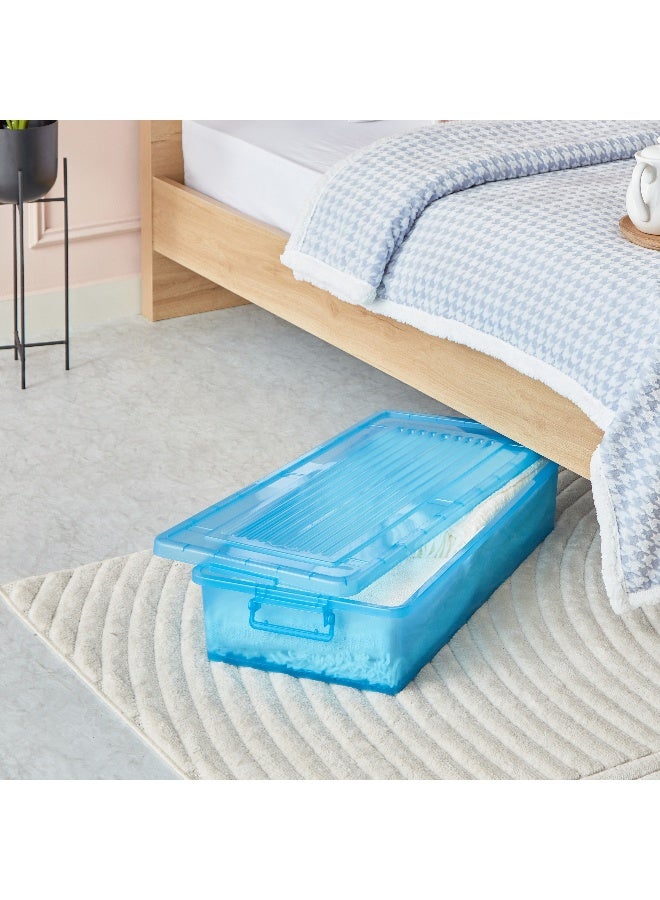 Home Box Rolling Underbed Storage Box with Wheel and Lid 35 L  - Image 2