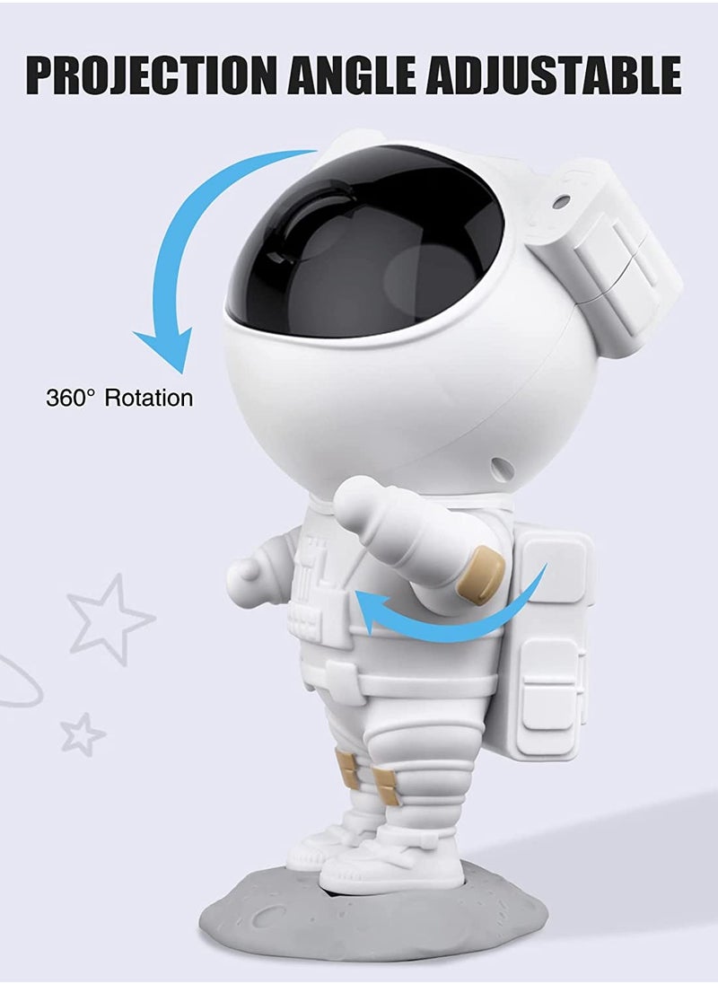 Houmt Star Projector Galaxy Night Light - Astronaut Starry Nebula Ceiling LED Projection Lamp with Timer, Remote Control, Adjustable Head Angle  - Image 5