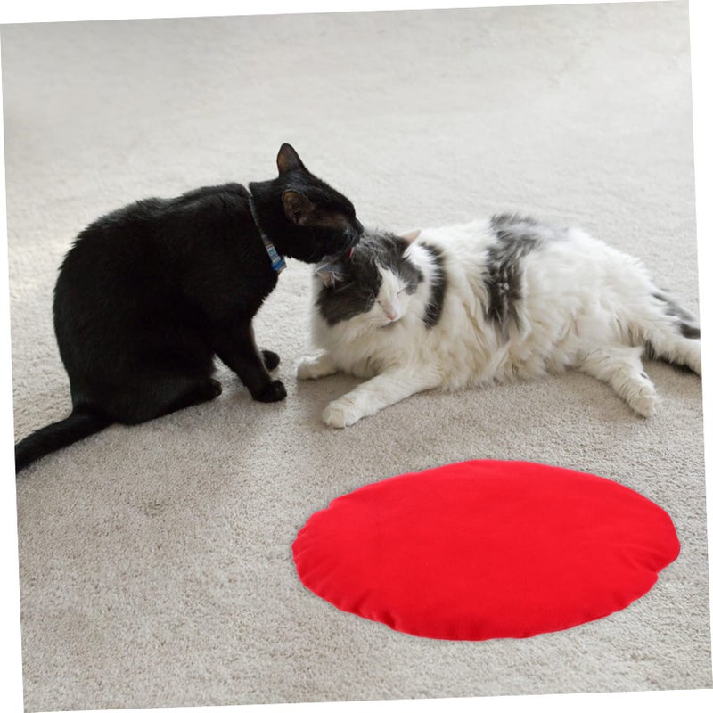 Electric Heating Mat For Pets With Red Cotton Cover Warm Comfortable Winter Use - Image 3