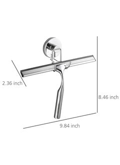 Wenko WENKO Vacuum-Loc Bathroom Squeegee-Fixing Without Drilling, Double Wiper Lip, Steel  - Image 5